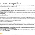 12. Best Practices in Cloud Implementation – integration best practices