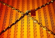 EU institutions are freewheeling into a cybersecurity crisis IT security image, bits with chains