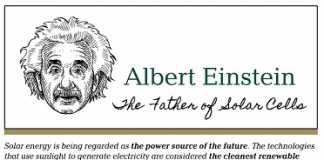 Infographic: Albert Einstein, father of solar cells
