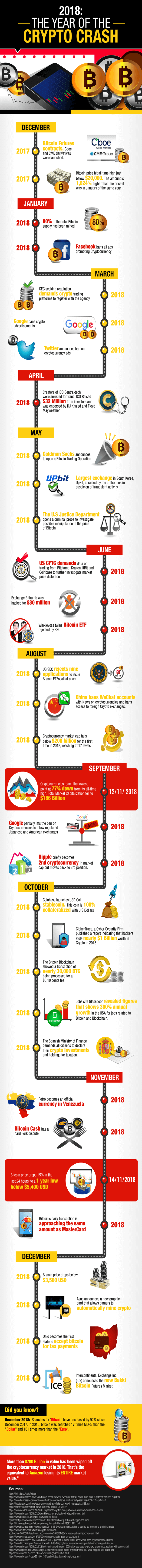 Year of the Crypto Crash infographic