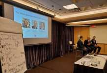 Where automation meets SDDC Panel discussion at the "Where Automation Meets SDDC" meetup. Panel from left: Rami Radi, Joe Belinsky, Rocco Alonzi