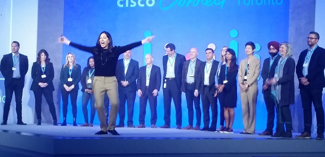 Rola Dagher, president Cisco Canada, and executive team at Cisco Connect 2019