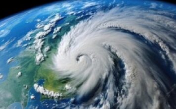 HydroSphereAI — Aquanty’s Artificial Intelligence Platform — has won the Water Canada New Tech Award for 2025 eye of a storm over earth image